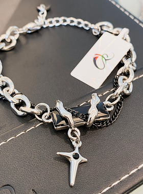 王嘉尔星体缠绕男女手链项链