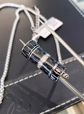 黑色小蛮腰转运珠项链