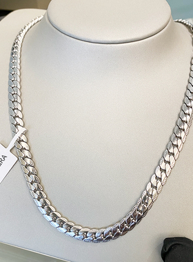 官方正品CELIE KALRA小众个性压花古巴扁链男女项链经典情侣礼物