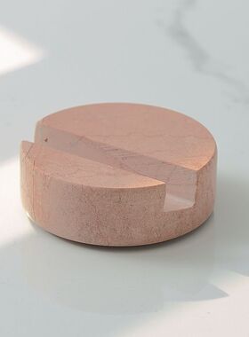 北欧简约风大理石桌面手机支架轻奢家居装饰摆件底座平板撑架礼物