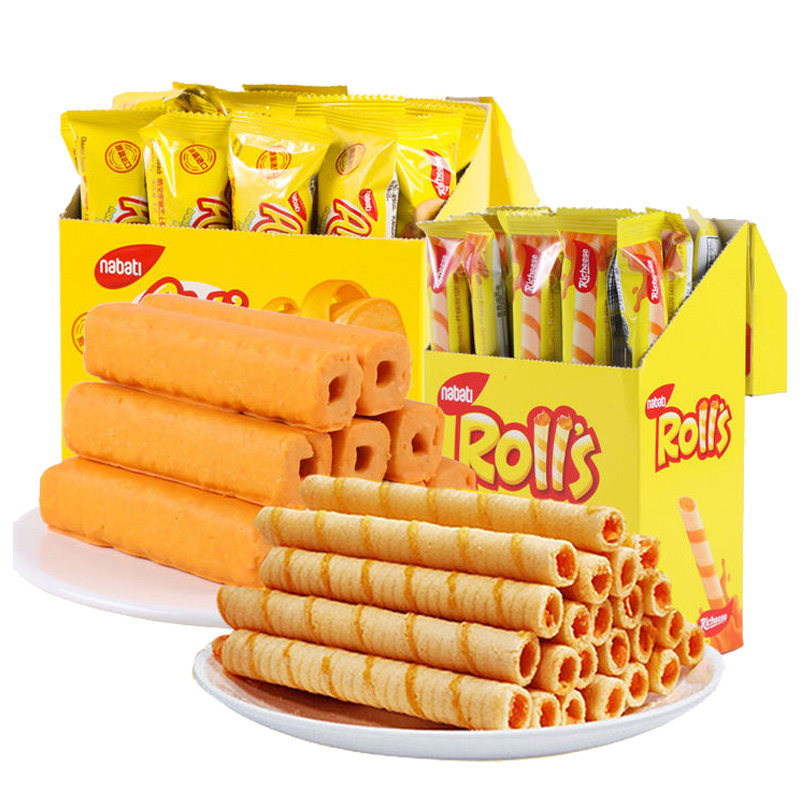 纳宝帝丽芝士玉米棒160g奶酪味夹心卷nabati零食进口食品威化饼干,淘宝优惠券,粉丝福利购,淘宝优惠卷