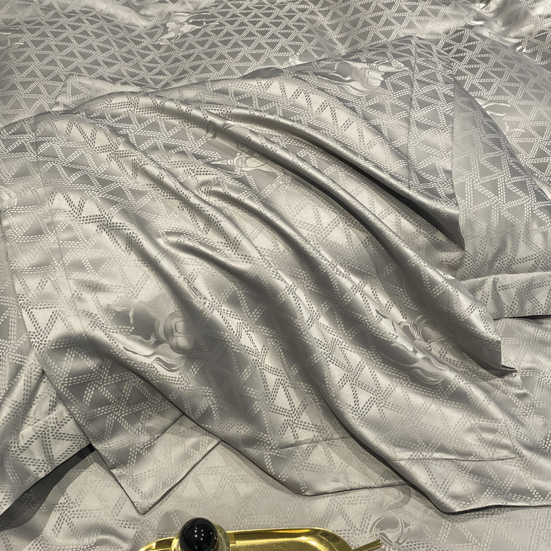 欧式冰丝四件套轻奢丝滑夏真丝被套 星晴床品套件/四件套/多件套