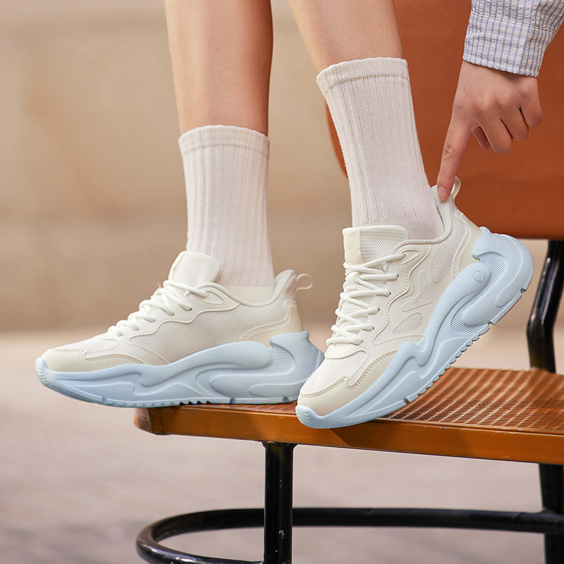 361云舒春季新款软底休闲鞋女鞋网面透气老爹鞋简约小白鞋运动鞋