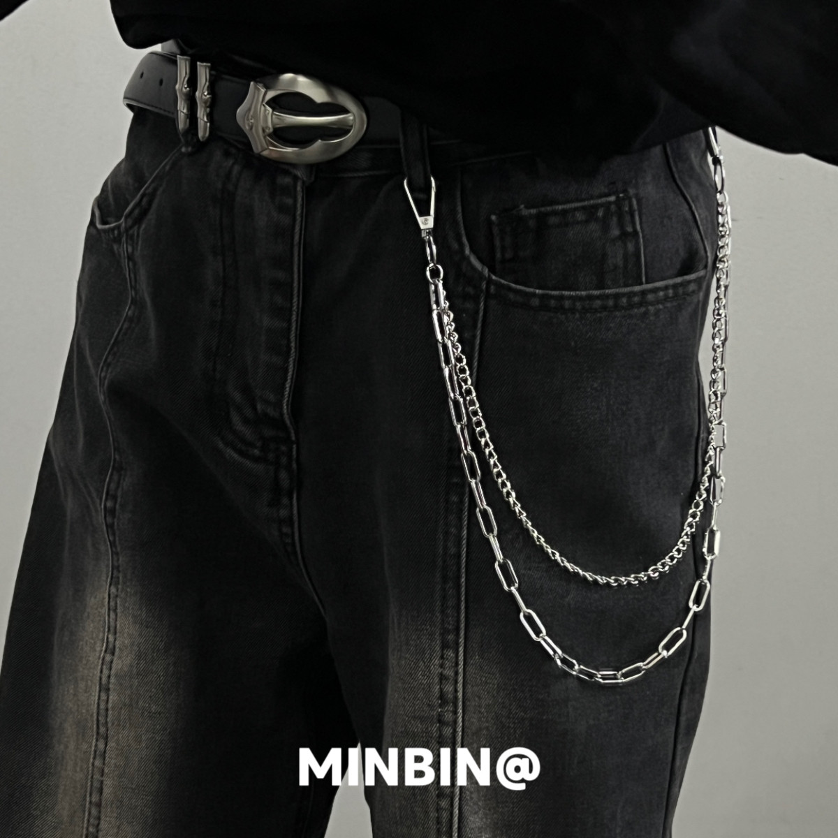 双层金属链条裤链潮嘻哈小众设计裤子挂链朋克牛仔裤腰链包包挂饰,淘宝优惠券,粉丝福利购,淘宝优惠卷
