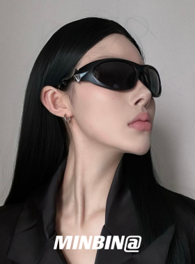 Y2K未来科技感墨镜高级感