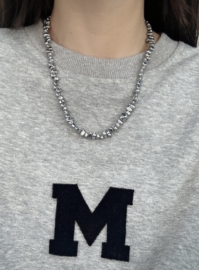 碎银豆豆项链女轻奢小众
