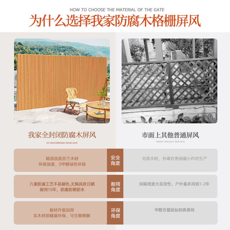 室外庭院屏风墙户外防水院子隐私遮挡围栏挡风板花园隔断围挡防晒,淘宝优惠券,粉丝福利购,淘宝优惠卷