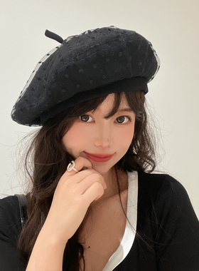 贝雷帽出游休闲女夏显脸小贝雷帽