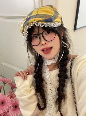 双笙欧尼格纹前进帽蕾丝边25新款