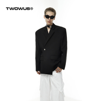 TWOWUS original new black profile high texture suit jacket Leisure loose 100 hitch for both men and women