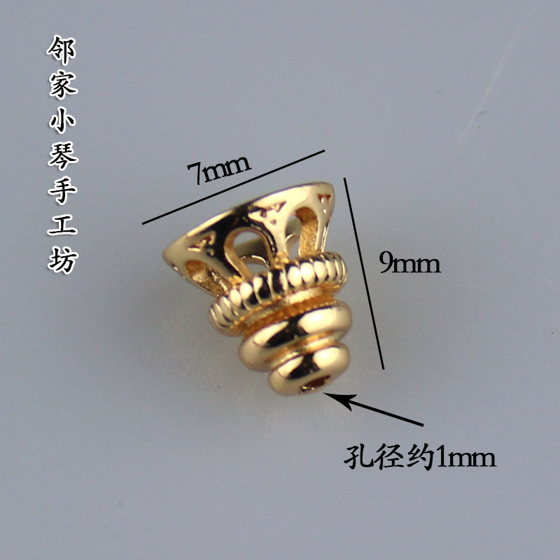 纯铜保色9mm酒杯花帽花托古风手工diy发簪头饰耳环串珠发饰品配件,淘宝优惠券,粉丝福利购,淘宝优惠卷