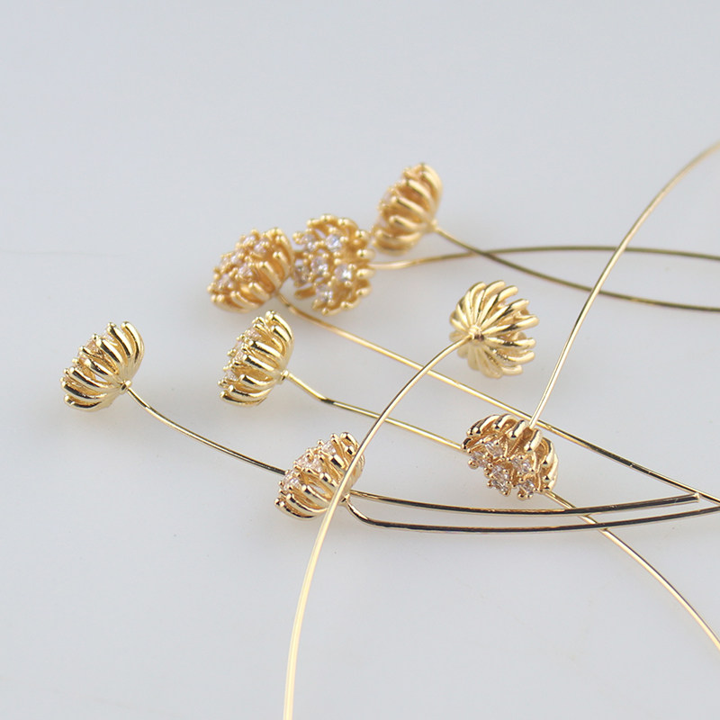 带针10mm保色微镶铜质锆石花蕊花心手工diy古风发簪材料饰品配件,淘宝优惠券,粉丝福利购,淘宝优惠卷