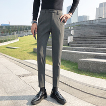 Hans version of spring and summer Western pants mens body small feet Business Fashion Casual Pants Young Yingren Career Western Pants Men