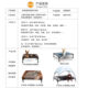Removable and washable rim off-the-ground dog bed