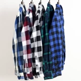 Осенняя хлопковая приталенная рубашка, куртка для отдыха, комплект