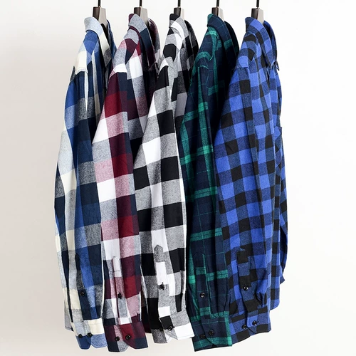 Осенняя хлопковая приталенная рубашка, куртка для отдыха, комплект