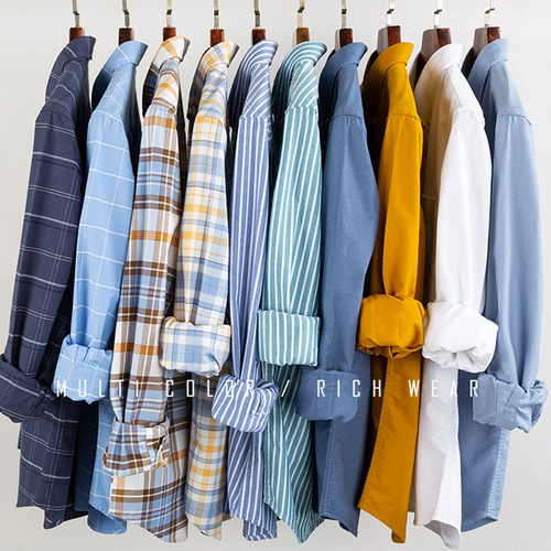 Хлопковая демисезонная тонкая трендовая рубашка для отдыха