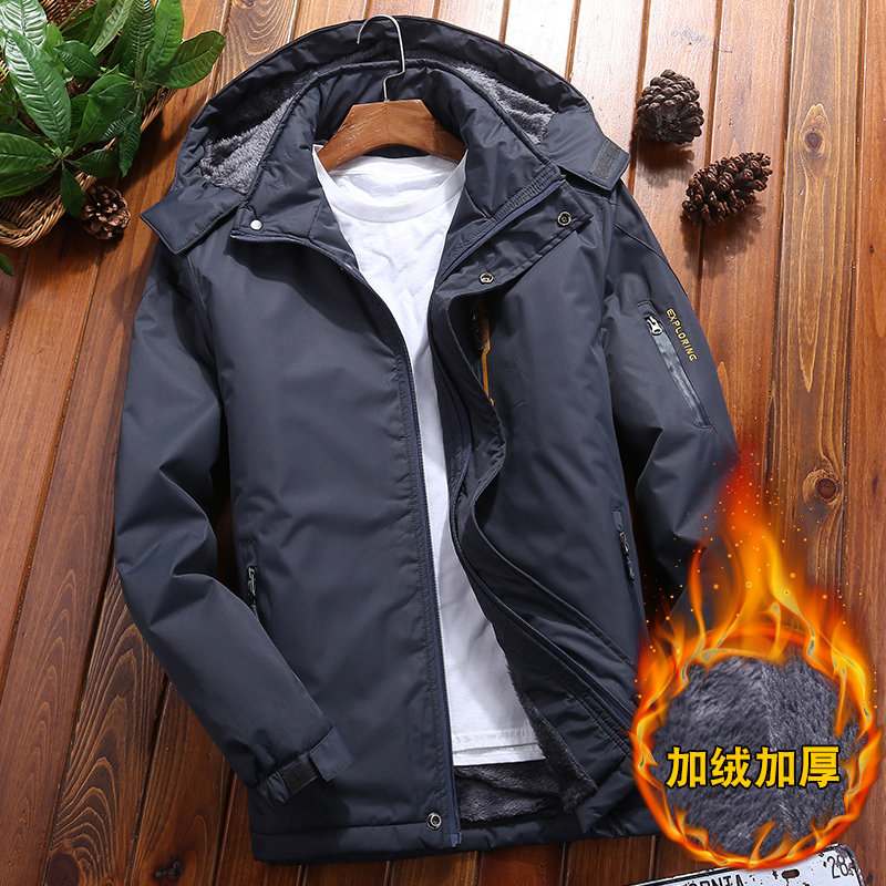 冲锋男装秋冬宽松防水帅气韩版风衣 沃沃手服饰夹克