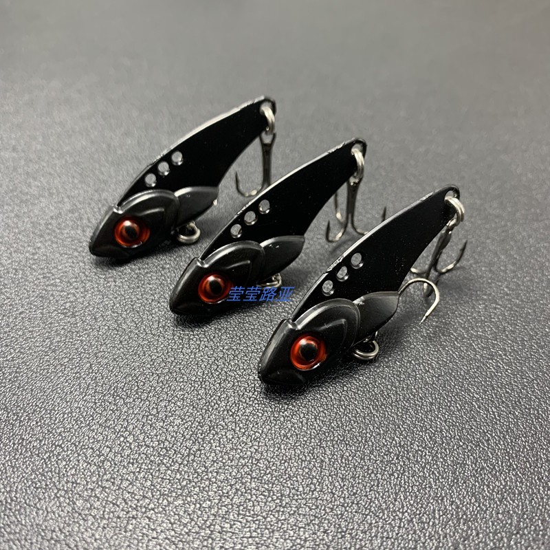 5只薄背金属黑色VIB路亚饵套装铁板饵亮片淡水海钓鲈鱼翘嘴假饵 - 图3