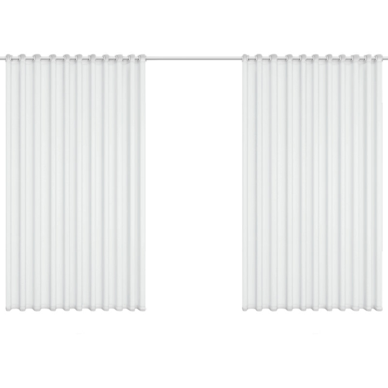 纱帘透光不透人免打孔安装客厅隔断 未来式成品窗帘