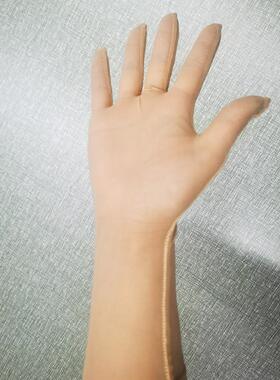 时尚透视网纱防晒长手套性感