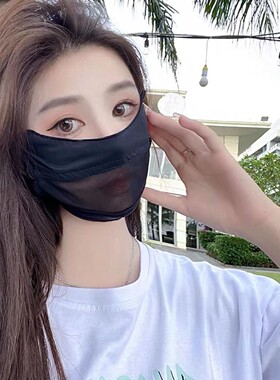 新夏季蕾丝口罩主播网红面纱带钻