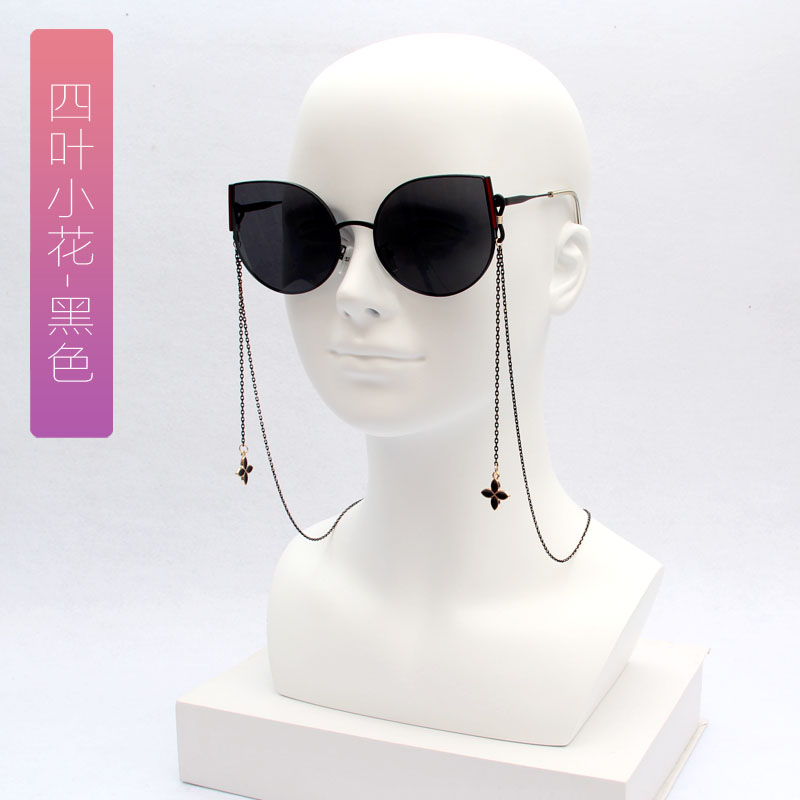 四叶草眼镜链女挂脖网红链子挂件复古防丢防滑挂绳挂链墨镜带链条,淘宝优惠券,粉丝福利购,淘宝优惠卷