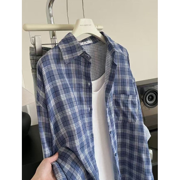 文艺气质条纹中长款宽松显瘦衬衫2025春季新款韩版长袖百搭上衣潮 - 图3