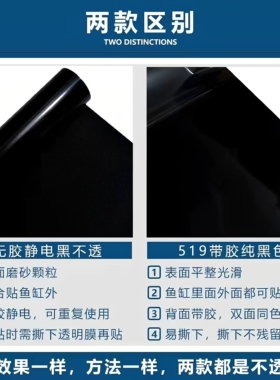 鱼缸背景贴纸遮光静电背景贴贴膜
