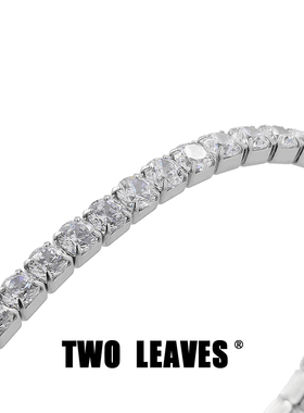 TWOLEAVES镶钻超闪网球手链