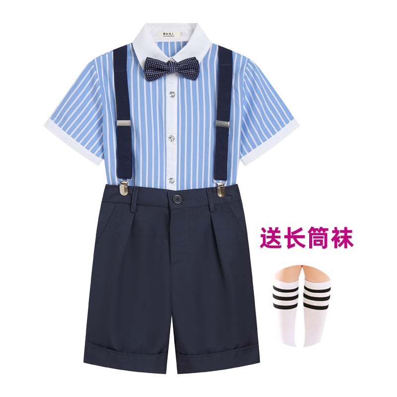 儿童节礼服幼儿园班服毕业拍照表演小学生大合唱男童套装演出服装 - 图0