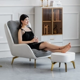 Nordic Single -Pperson Dofa Technology Cloth Color Satching Light Luxury Modern Small Living Apartment спальня Ленивая магистраль высокая сеть красного кресла