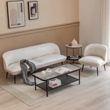 Ткань для гостиной, универсальный диван для черной кожи, простой и элегантный дизайн, наука и технология