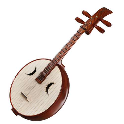 乐海 徐阳牌中阮阮族乐器特氏古夷苏木材质刚品中阮琴 513Z - 图0