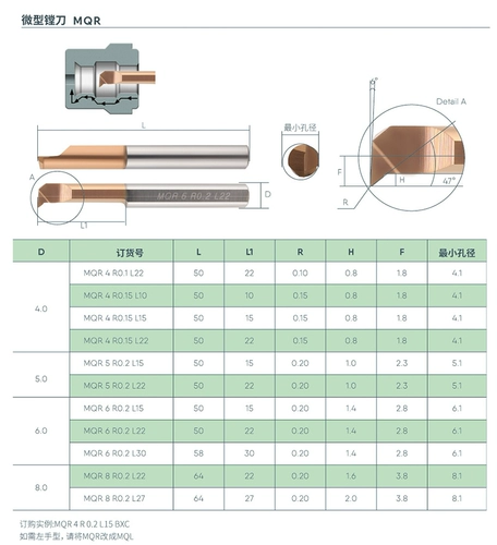 Вольфрамовый сталь 47 -Дегри Temini Внутренний полюсный автомобиль ножи MQR Одинокий резка.
