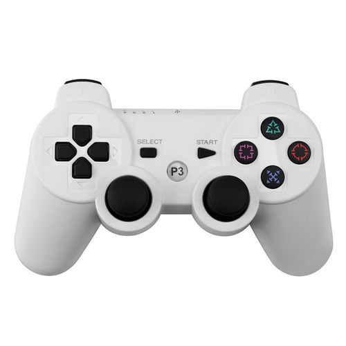 PS3手柄 PS3无线蓝牙双震手制 震动游戏手柄 黑蓝白多色 全新盒装 - 图2