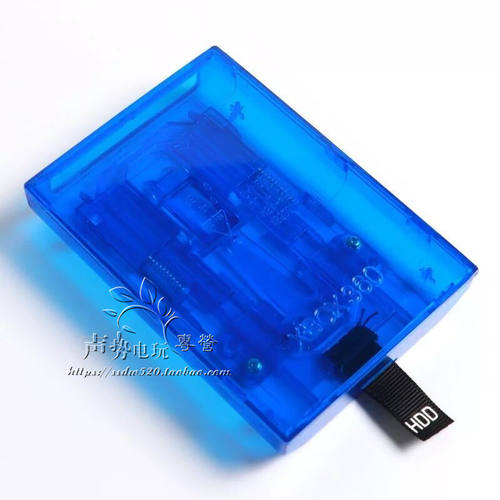 微软xbox360硬盘盒 SLIM版E版薄机通用内置硬盘盒 蓝色透明硬盘壳 - 图0