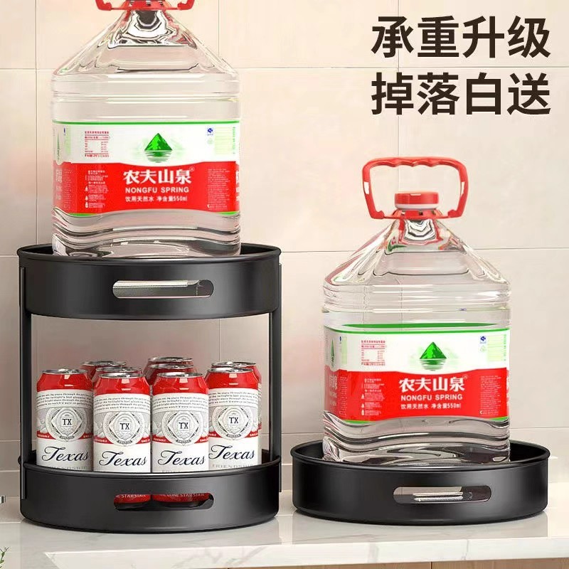 厨房旋转调料架台面转角多层专用放调味品油盐酱醋调料瓶罐碗架 - 图2