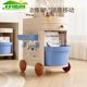Household floor-standing multi-layer storage shelf plastic drawer narrow-slit trolley multi-functional artifact bookshelf storage cabinet
