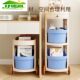 Household floor-standing multi-layer storage shelf plastic drawer narrow-slit trolley multi-functional artifact bookshelf storage cabinet