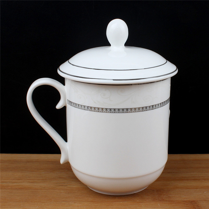 雅诚德TD大号银河杯陶瓷办公杯会务杯茶杯喝水杯陶瓷杯泡茶杯杯子 - 图3