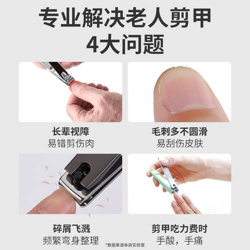 德国电动指甲刀全自动手脚两用老人专用款2024新款爆款成人磨甲器 - 图1
