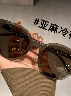 茶色墨镜女2026新款高级感网红偏光防紫外线太阳镜遮阳潮可配近视