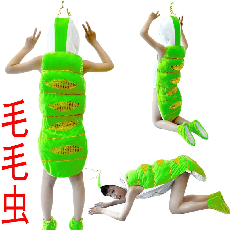 儿童好饿的毛毛虫绘本表演服幼儿园奶酪苹果草莓梨子橘子演出服装 - 图2