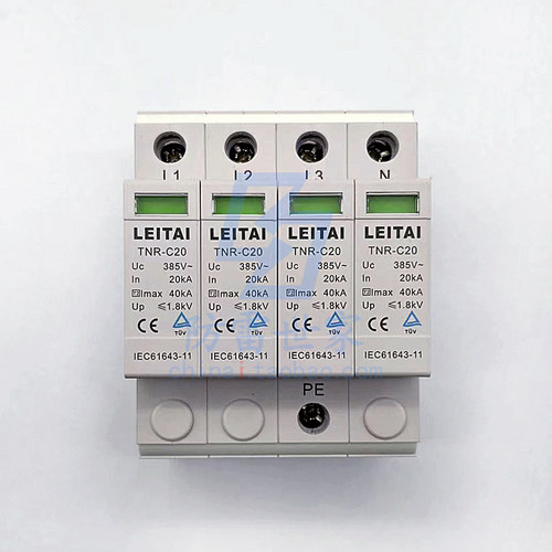 雷泰TNR电源TNR-C20-385/4（3+N）CE充电桩欧盟标准浪涌防雷器SPD - 图2