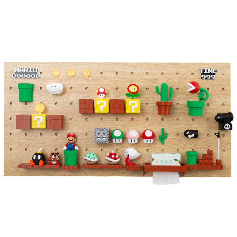 Suitable for 15MM wooden hole board accessories ornaments Mario pencil storage box storage