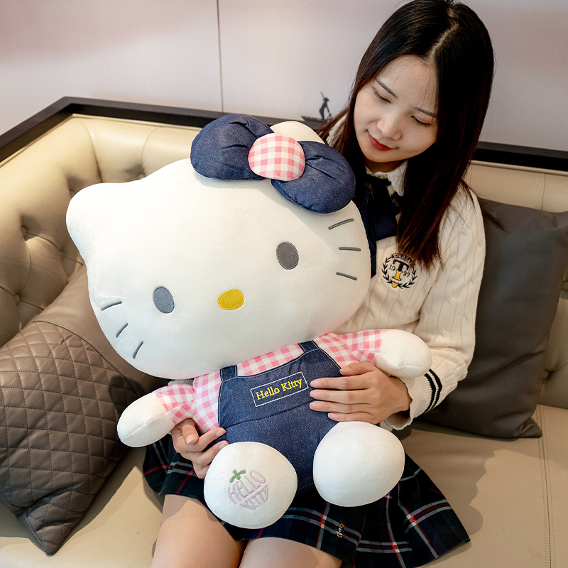 hellokitty公仔情侣凯蒂猫玩偶毛绒玩具哈喽kt布娃娃生日礼物女孩 - 图1