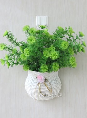 仿真花艺藤条花藤假花绢花金钟柳壁挂客厅空调管道装饰绿叶植物
