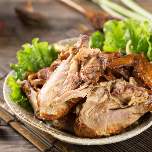 月盛斋 五香酱鸡550g  即食熟零食肉 健康代餐清真老字号真空包装 - 图1