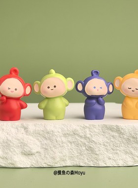 可爱天线宝宝治愈桌面日式工位